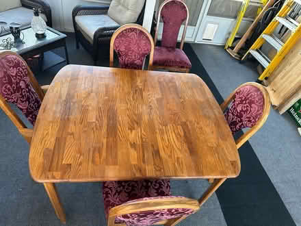 Photo of free Dining room Set. Oak butcher block (Holtsville) #1