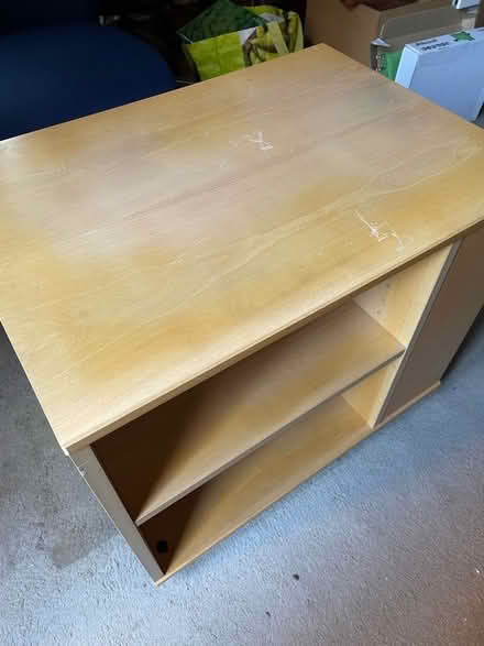 Photo of free Solid wooden table on castors (Loughborough LE11) #1