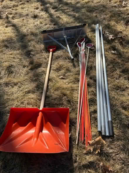 Photo of free Roof snow rake and winter supplies (West Natick) #1