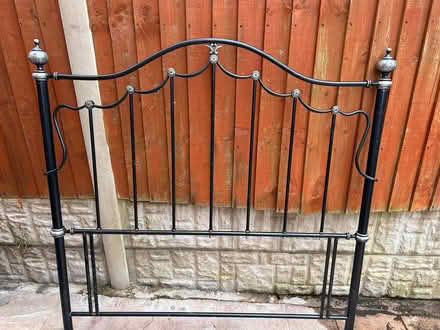 Photo of free double bed metal headboard (St. Georges TF2) #1