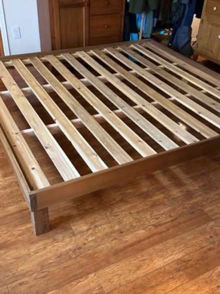 Photo of free Wooden King Size Bed Frame (Duvall) #2