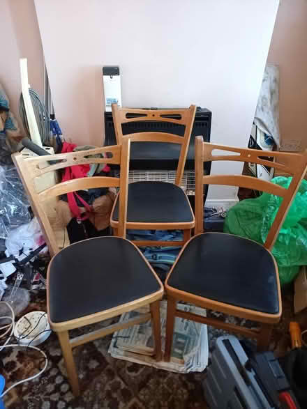 Photo of free 3 dining room chairs (Lancaster bulk) #1