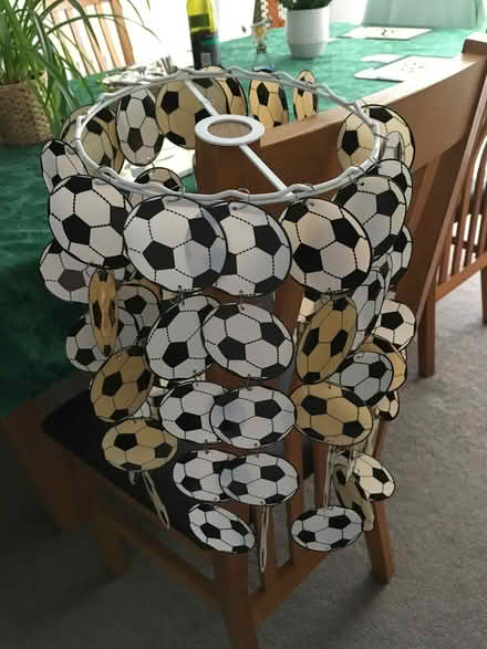 Photo of free Football themed lampshade (Hailsham BN27) #1