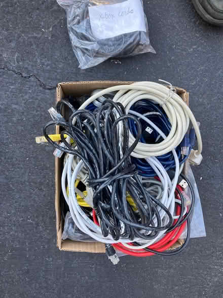 Photo of free Box of computer cables (Southwest Palatine) #1