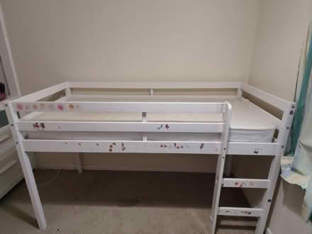 Photo of free White toddler loft bed (Goldington green) #1