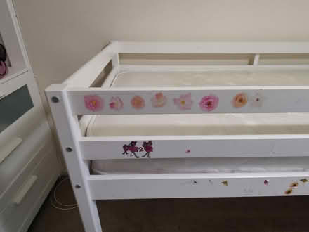 Photo of free White toddler loft bed (Goldington green) #2