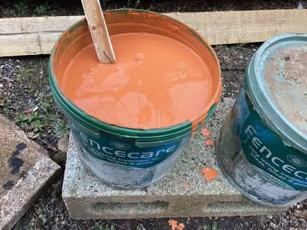 Photo of free 2 tubs of unused fence paint (Horspath OX33) #2