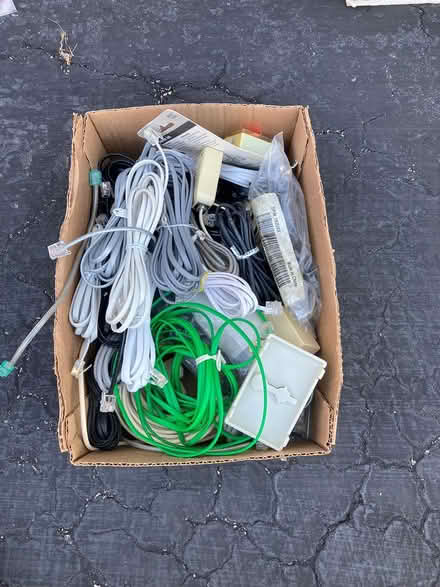 Photo of free box of phone cables (Southwest Palatine) #1