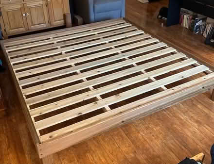 Photo of free Wooden King Size Bed Frame (Duvall) #1