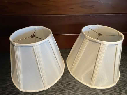 Photo of free 2 matching Silk Lampshades (Cheltenham) #1