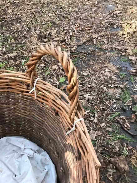 Photo of free very tatty functional log basket (Stow LN1) #4