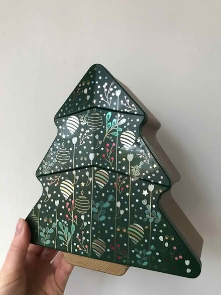 Photo of free Biscuit tin tree shape (Stockport centre) #2
