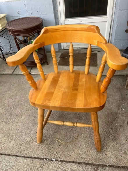 Photo of free Solid wood chair (South Etobicoke) #1