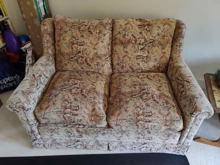 Photo of free Vintage upholstered two seat sofa (Foxhill, SN4) #4