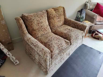 Photo of free Vintage upholstered two seat sofa (Foxhill, SN4) #2