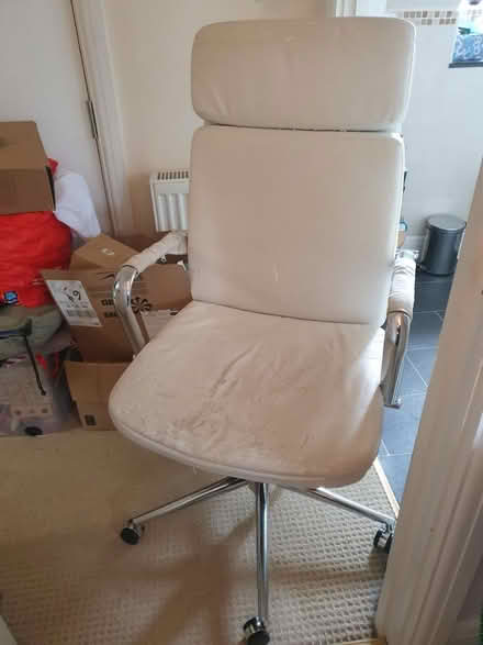 Photo of free White Office Chair (Eastergate PO20 3AA) #1