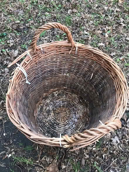 Photo of free very tatty functional log basket (Stow LN1) #2