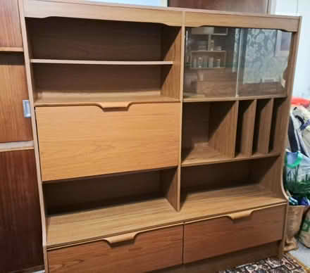 Photo of free 1980s Brown Wooden Cabinet (Westbury BA13) #1