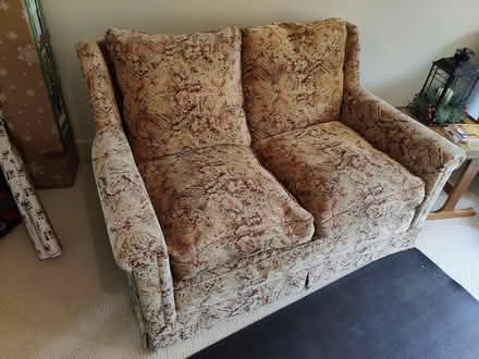 Photo of free Vintage upholstered two seat sofa (Foxhill, SN4) #3