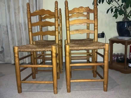 Photo of free 4 x pine dining chairs (Modbury Area) #1