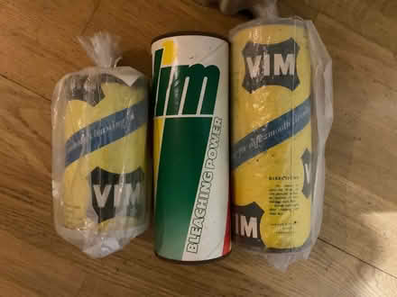 Photo of free Vintage Vim bleach containers (Hersham KT12) #1