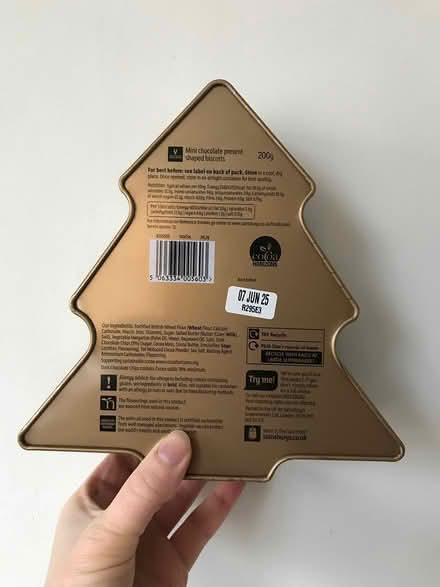 Photo of free Biscuit tin tree shape (Stockport centre) #3