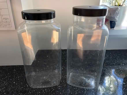 Photo of free Large plastic sweet jars (Workington) #1