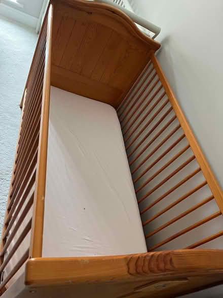 Photo of free Solid cot bed (Blackrock) #1