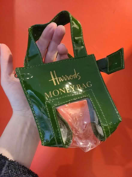 Photo of free Harrods Small Green Money Bag (Prestwich M25) #1