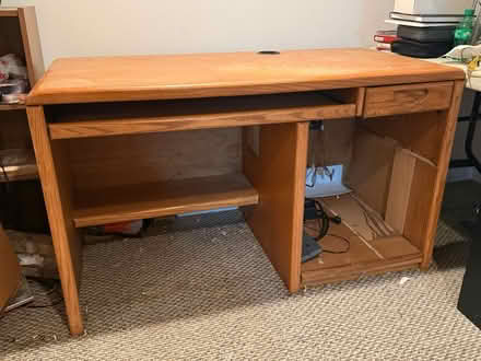 Photo of free Sturdy wood desk (Naperville, near downtown) #1