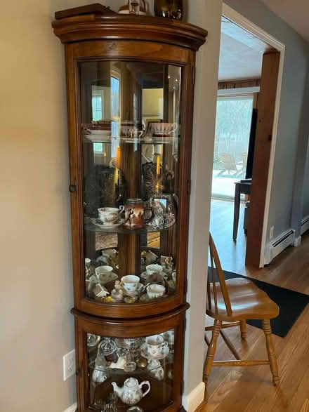 Photo of free Corner Curio Cabinet (Medfield) #1