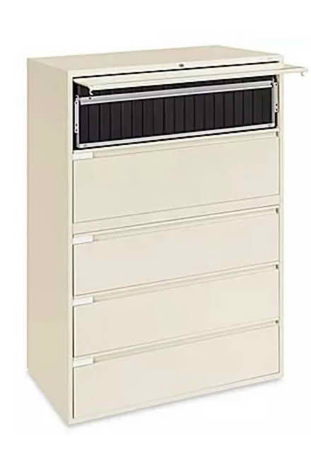 Photo of free HON 5-drawer lateral file cabinet (Presidio) #1