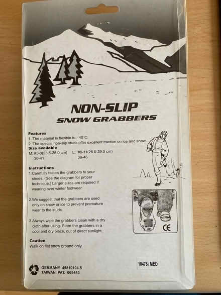 Photo of free Shoe grippers (Fulwood PR2) #2