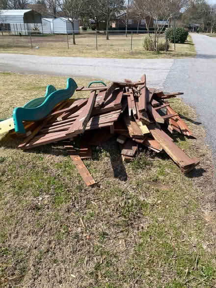 Photo of free PlayhouseWood/Slide/Basketball Goal (Greenville, SC) #2