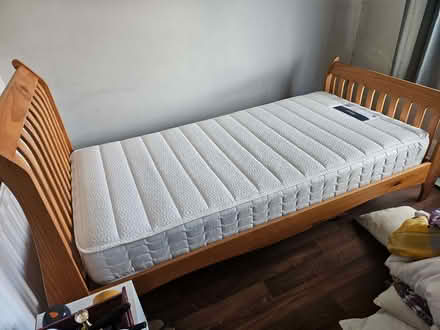 Photo of free 3ft pine bed with mattress,vgc. (Bramley LS13) #3