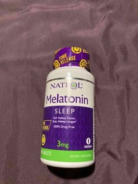 Photo of free Sealed bottle of melatonin, 3mg (Central Seattle) #1