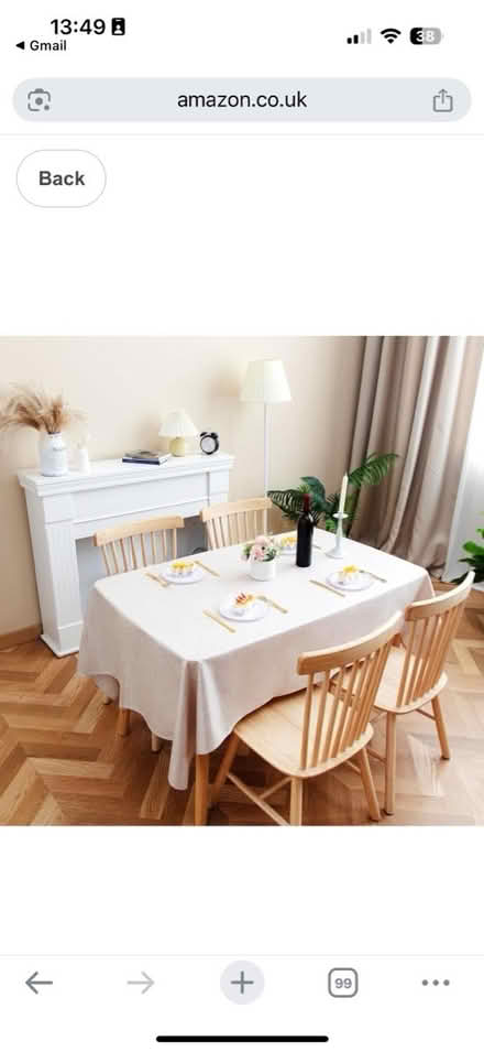 Photo of free Beige/natural table cloth 200x140 (L13) #1