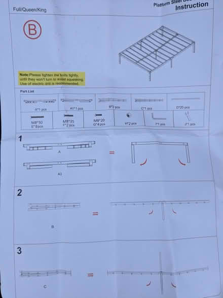 Photo of free Full size metal bed frame (Greenwood) #2