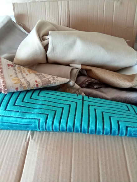 Photo of free Box of assorted Fabrics (Thorneywood Ng3) #1