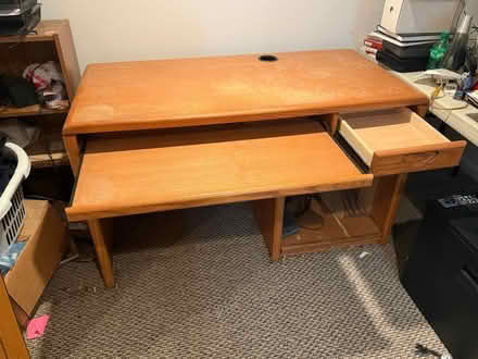 Photo of free Sturdy wood desk (Naperville, near downtown) #2