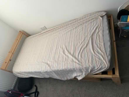 Photo of free Wooden bed and mattress (West Bromwich) #1