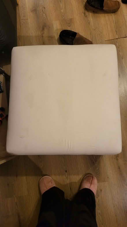 Photo of free Cream Ottoman stool (Millbank SW1P) #4