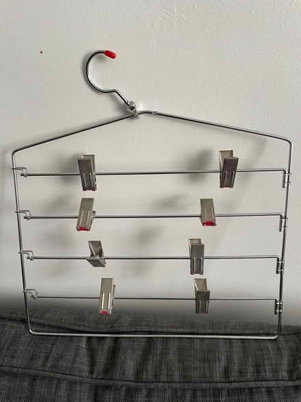 Photo of free 2 multi trouser hangers (Golden Green TN11) #2