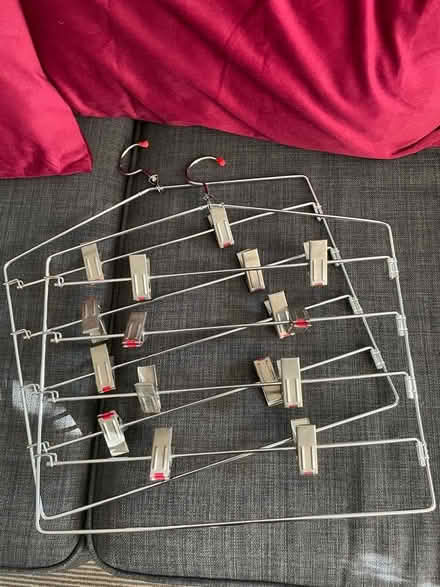 Photo of free 2 multi trouser hangers (Golden Green TN11) #1