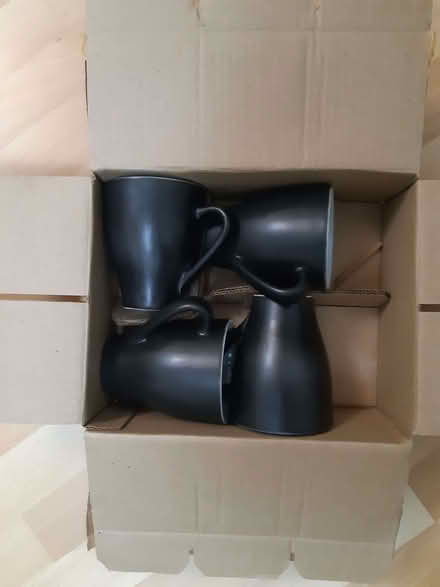 Photo of free 4 Black Mugs (Park Central B5) #1