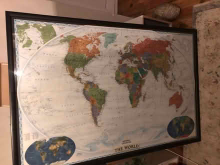 Photo of free Framed map of the world (Ilchester) #1