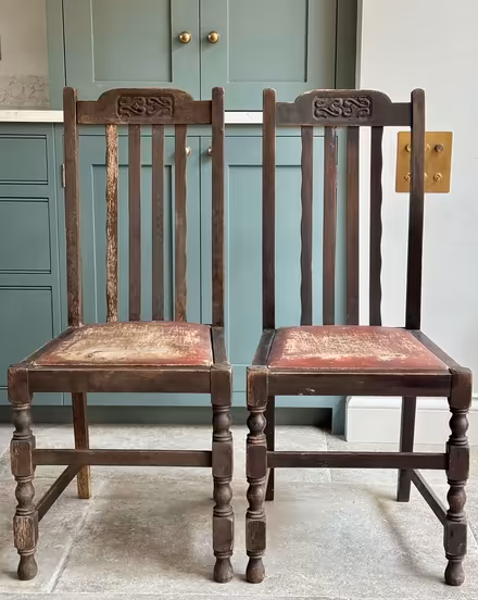 Photo of free 2 antique wooden chairs (East Marden) #1