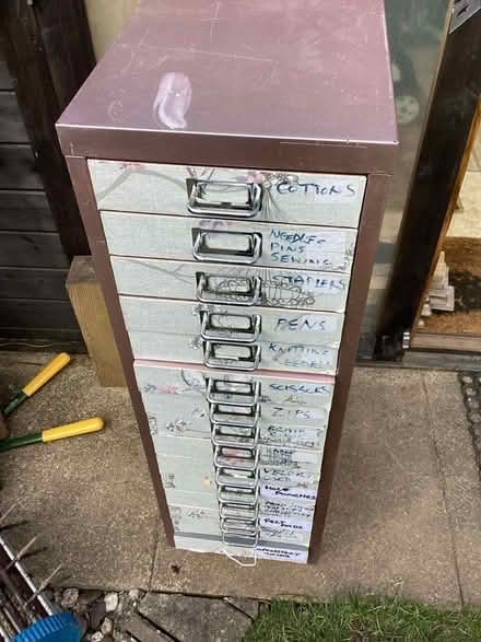Photo of free Multi drawer metal unit (Waterlooville PO8) #1