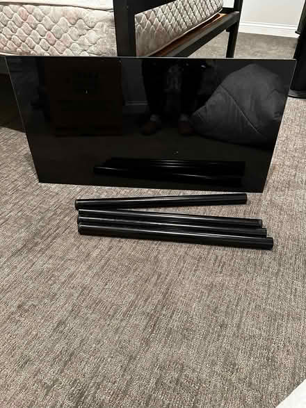 Photo of free Glass desk with screw on legs (The Glen) #1