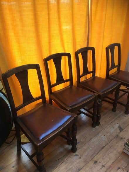 Photo of free 4 vintage dining chairs (Shoscombe Vale) #2